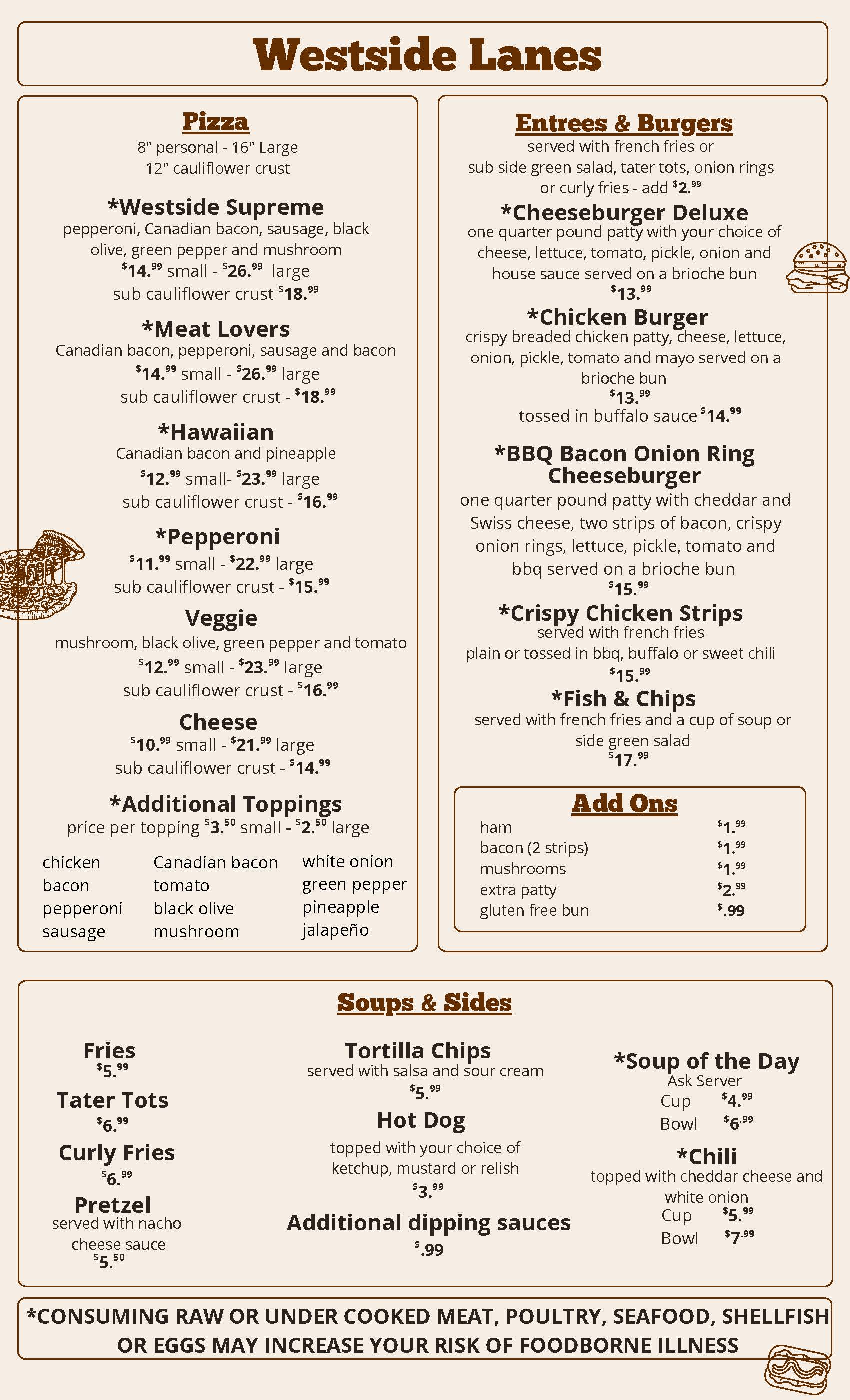 Dinner Menu Page 2